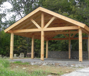 Pavillion Timber Framed