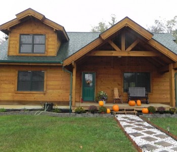 Salem Ridge Hybrid Log Home
