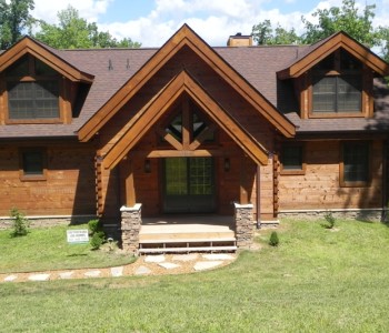 Tennessee Hybrid Log Home